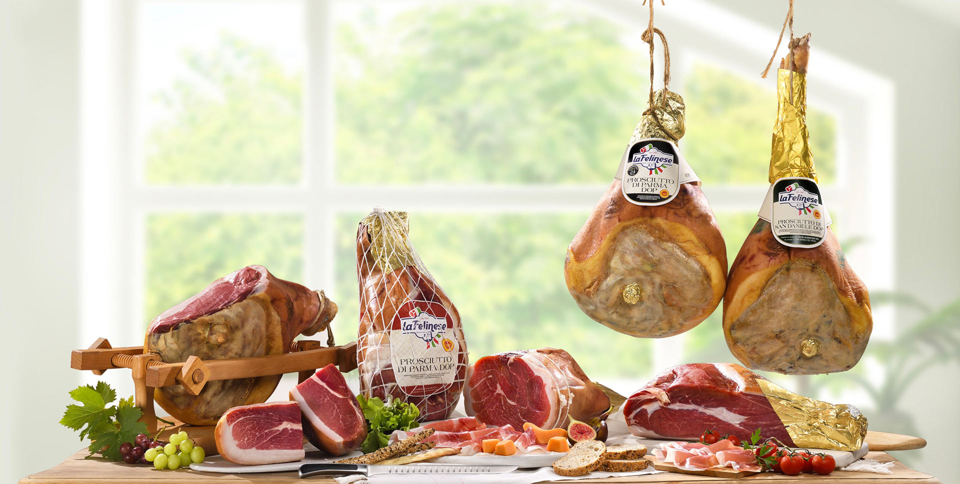 Prosciutto crudo La Felinese Parma Italy